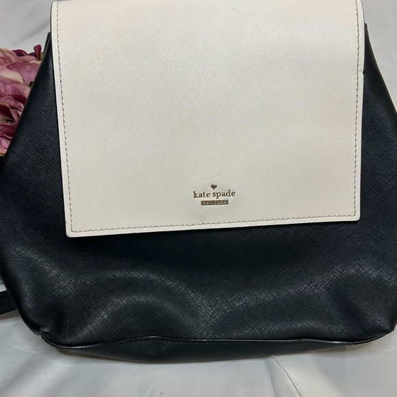 Kate Spade Two-Tone Black and White Cameron Street Backpack main image 7